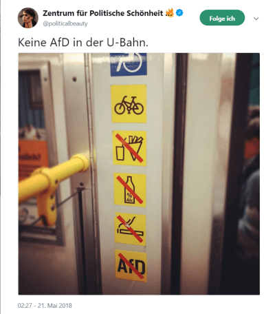 Keine AfD in U-Bahn -3