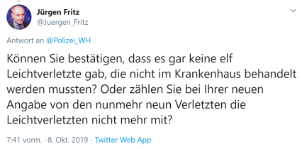 Anfrage-Leichtverletzte