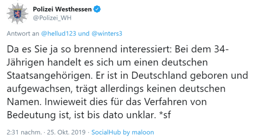 Polizei-Angabe-Deutscher