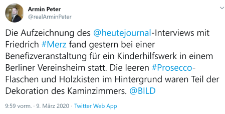 Armin Peter Prosecco-Flaschen