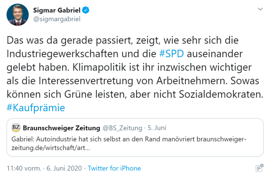 Sigmar Gabriel - auseinander gelebt