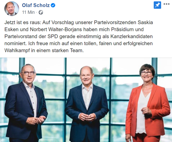 Kanzlerkandidat-Verkündigung