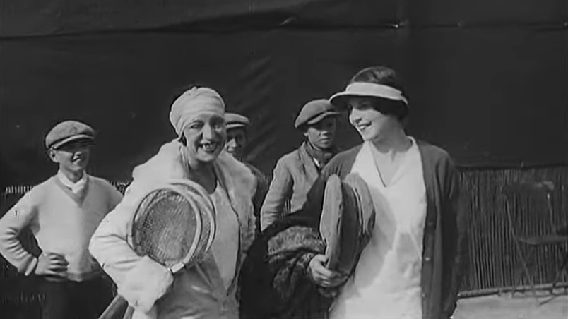 with Helen Wills Moody