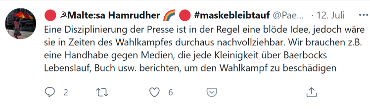 Disziplinierung der Presse