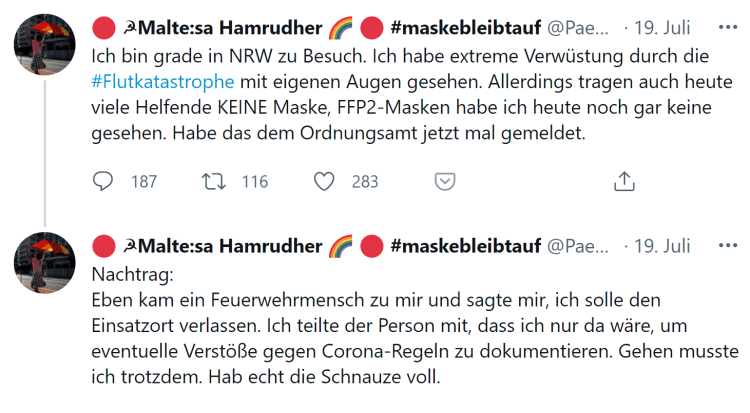 Flutkatastrophe - Feuerwehrmensch