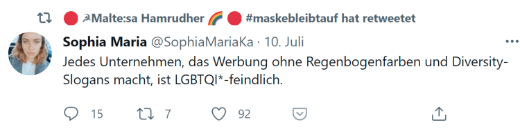 Regenborgenfarben