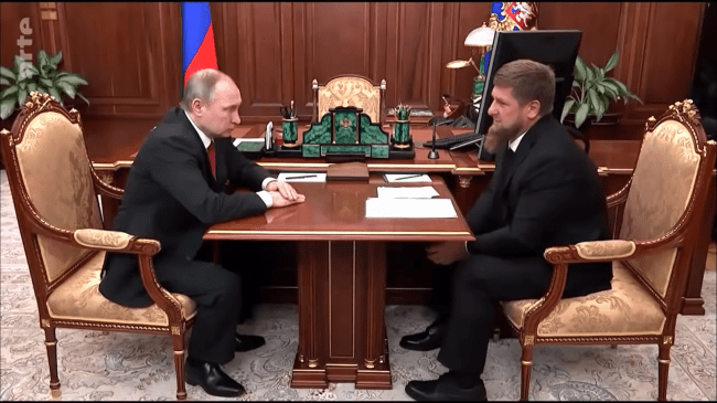 Ramsan Kadyrow + Putin
