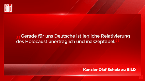 Relativierung des Holocaust unerträglich
