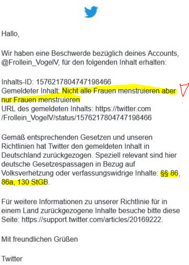 Nicht alle Frauen menstruieren, aber nur Frauen menstruieren